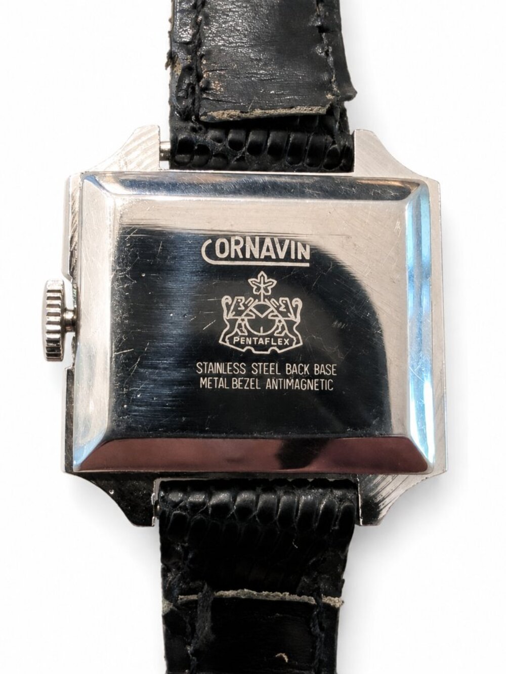 Vintage Cornavin Pentaflex 17-Jewel Rectangular Mechanical Watch – Mid-Century S - Picture 2 of 3